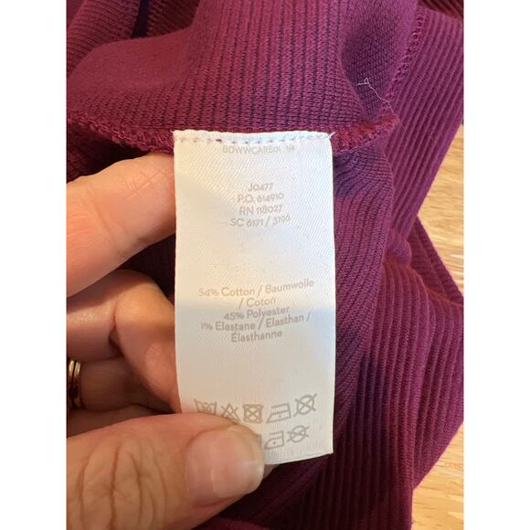 Boden Anita Ottoman Tunic Dress Burgundy Navy Women's 4 - Picture 9 of 11